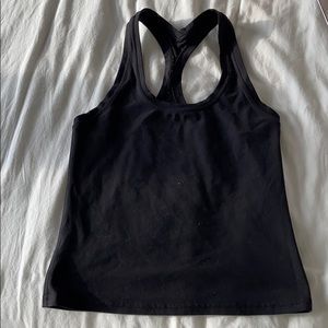 Black lululemon workout tank